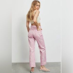 Urban Outfitters Pink and White Jeans